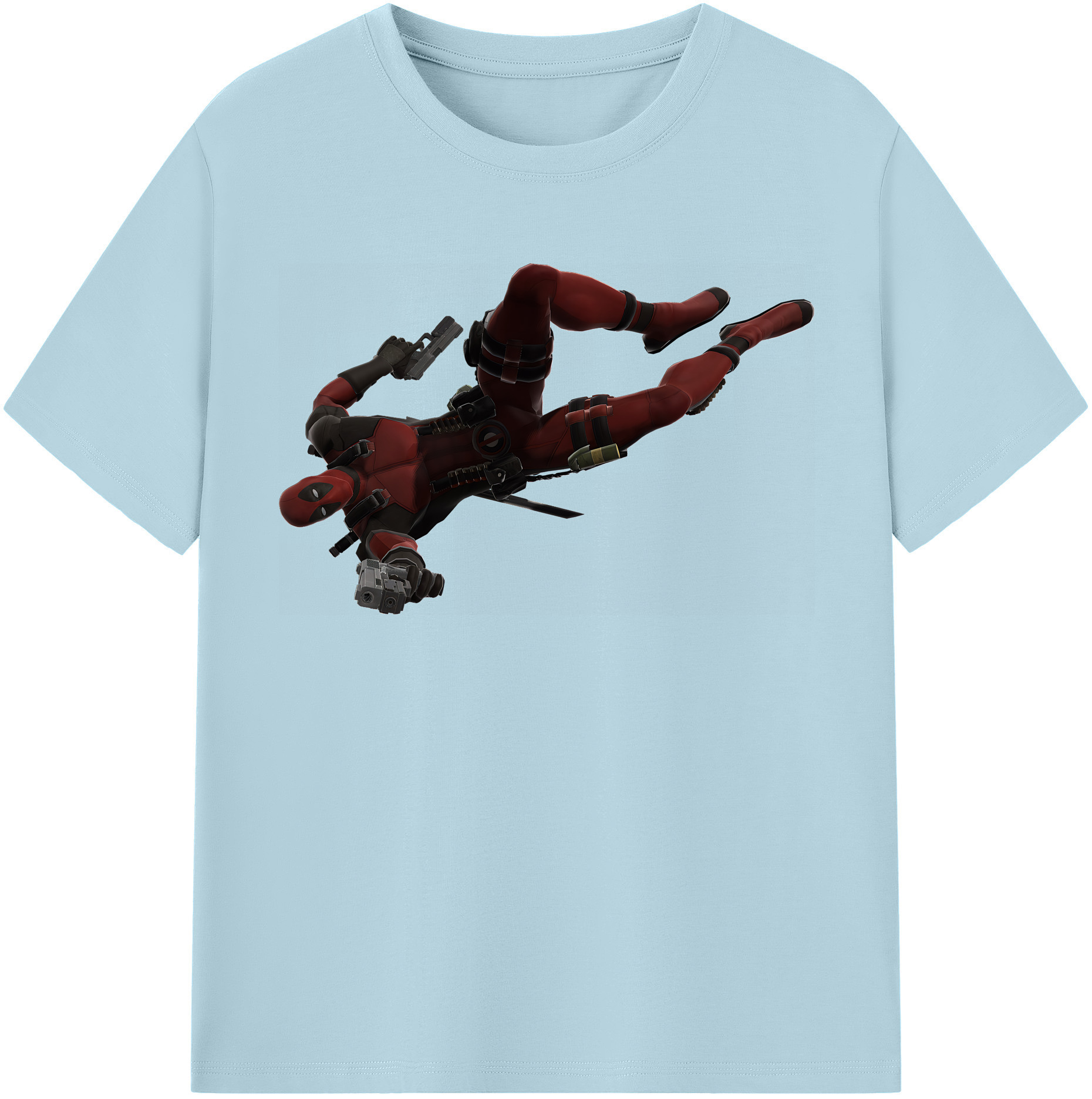 （画像用） Deadpool デッドプール 綿100％半袖Tシャツ（フロントプリント）